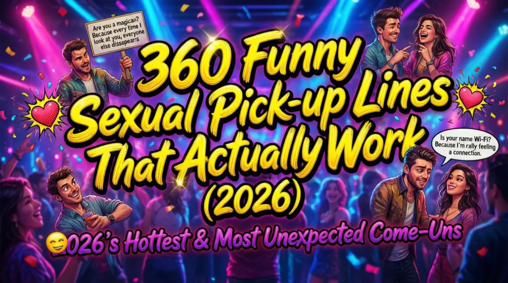 360 Funny Sexual Pick Up Lines That Actually Work (2026)π