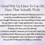 Good Pick Up Lines